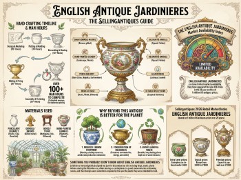 English Antique Jardinieres Guide Infographic