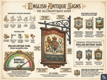 English Antique Signs Guide Infographic