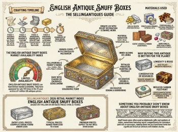 English Antique Snuff Boxes Guide Infographic