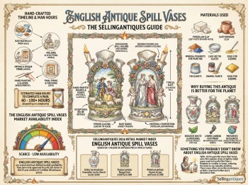 English Antique Spill Vases Guide Infographic