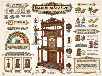 English Antique Stick Stands Guide Infographic
