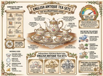 English Antique Tea Sets Guide Infographic