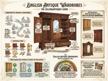 English Antique Wardrobes Guide Infographic