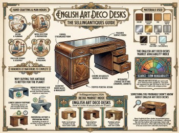 English Art Deco Desks Guide Infographic