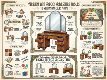 English Art Deco Dressing Tables Guide Infographic