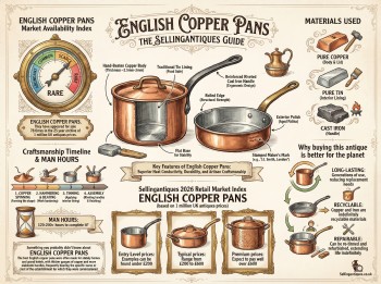 English Copper Pans Guide Infographic