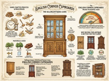 English Corner Cupboards Guide Infographic