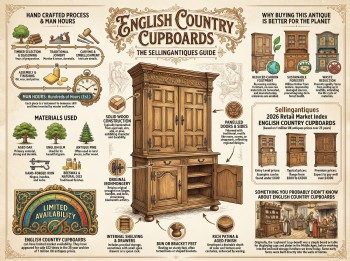 English Country Cupboards Guide Infographic
