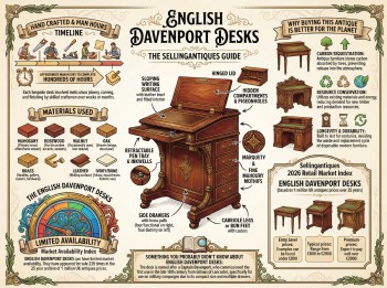 English Davenport Desks Guide Infographic