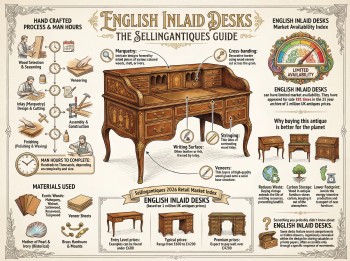 English Inlaid Desks Guide Infographic