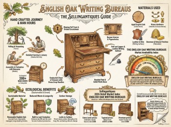 English Oak Writing Bureaus Guide Infographic