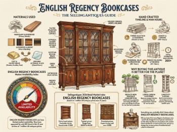 English Regency Bookcases Guide Infographic