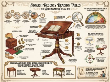 English Regency Reading Tables Guide Infographic