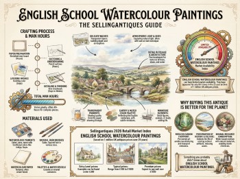 English School Watercolour Paintings Guide Infographic