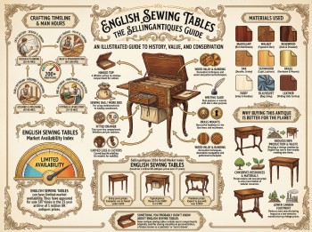English Sewing Tables Guide Infographic