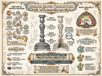 English Silver Candlesticks Guide Infographic