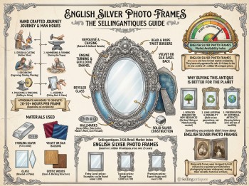English Silver Photo Frames Guide Infographic