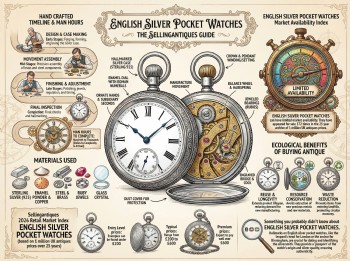 English Silver Pocket Watches Guide Infographic