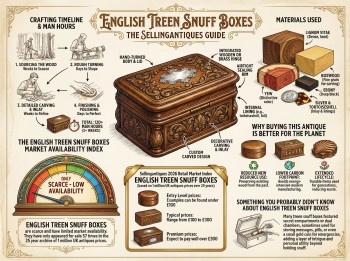 English Treen Snuff Boxes Guide Infographic