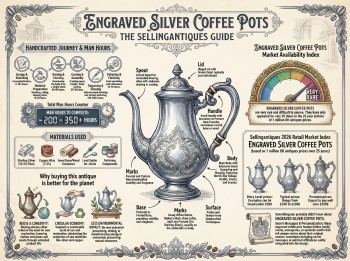 Engraved Silver Coffee Pots Guide Infographic