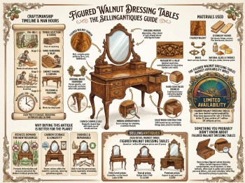 Figured Walnut Dressing Tables Guide Infographic