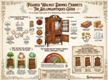 Figured Walnut Drinks Cabinets Guide Infographic