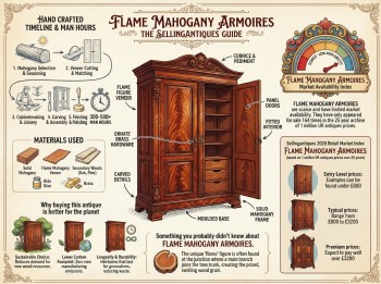 Flame Mahogany Armoires Guide Infographic