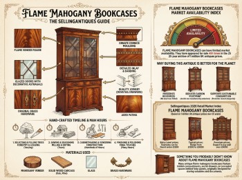 Flame Mahogany Bookcases Guide Infographic