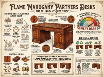 Flame Mahogany Partners Desks Guide Infographic