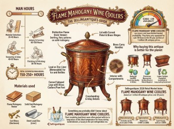Flame Mahogany Wine Coolers Guide Infographic