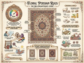 Floral Persian Rugs Guide Infographic