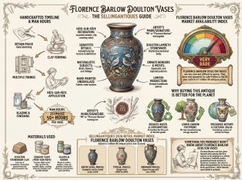 Florence Barlow Doulton Vases Guide Infographic