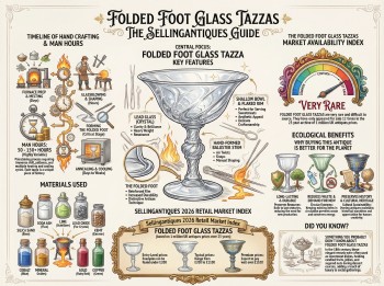 Folded Foot Glass Tazzas Guide Infographic