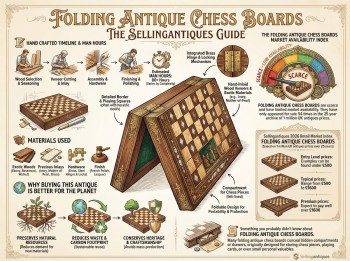 Folding Antique Chess Boards Guide Infographic