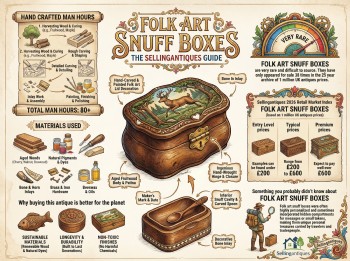 Folk Art Snuff Boxes Guide Infographic