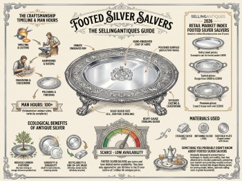 Footed Silver Salvers from 2 Shops