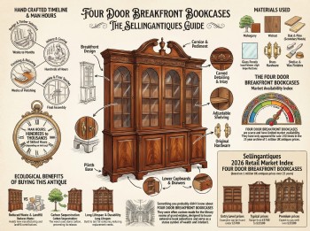 Four Door Breakfront Bookcases Guide Infographic