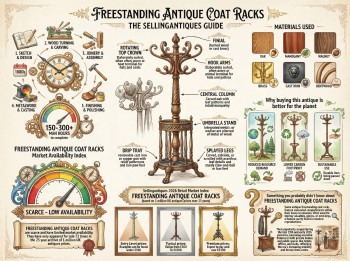 Freestanding Antique Coat Racks Guide Infographic