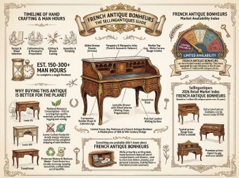 French Antique Bonheurs Guide Infographic