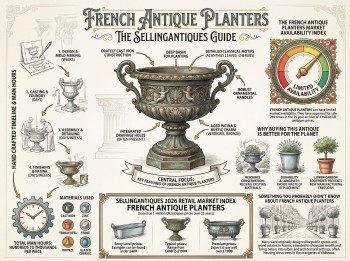 French Antique Planters Guide Infographic