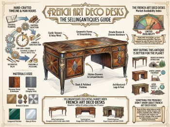 French Art Deco Desks Guide Infographic
