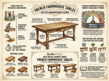 French Farmhouse Tables Guide Infographic