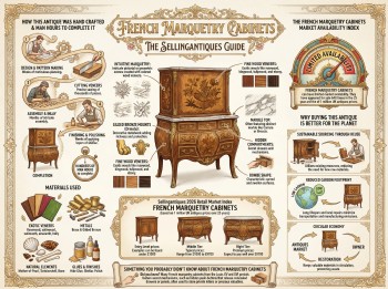 French Marquetry Cabinets Guide Infographic