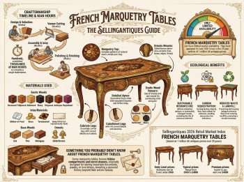 French Marquetry Tables Guide Infographic