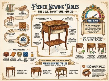 French Sewing Tables Guide Infographic