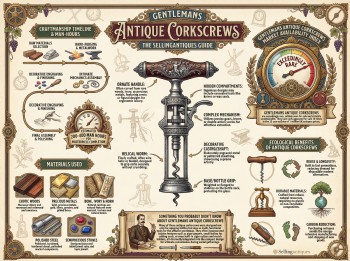 Gentlemans Antique Corkscrews Guide Infographic