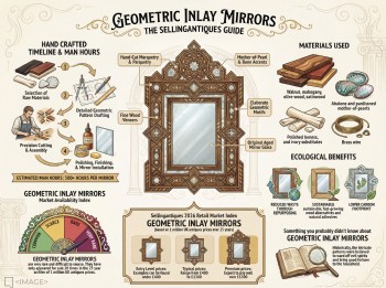 Geometric Inlay Mirrors Guide Infographic