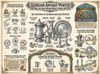 Georgian Antique Pewter Guide Infographic