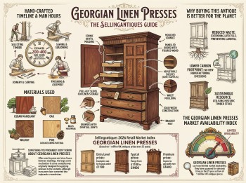 Georgian Linen Presses Guide Infographic