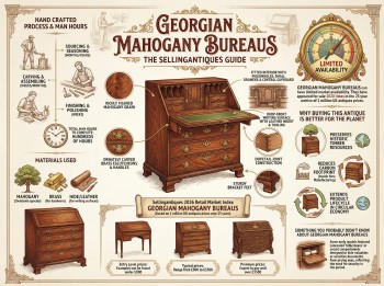 Georgian Mahogany Bureaus Guide Infographic